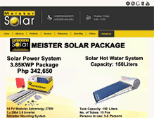 Tablet Screenshot of meister-solar.com